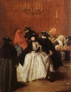 Pietro Longhi Masks in the Foyer oil painting reproduction